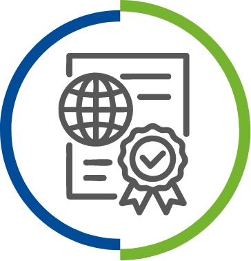 COMMERCIAL icon certified global